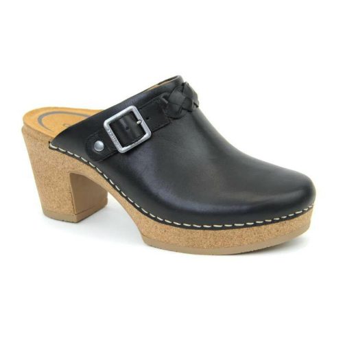 Aetrex Corey Cork Clog Heel: Women's Black